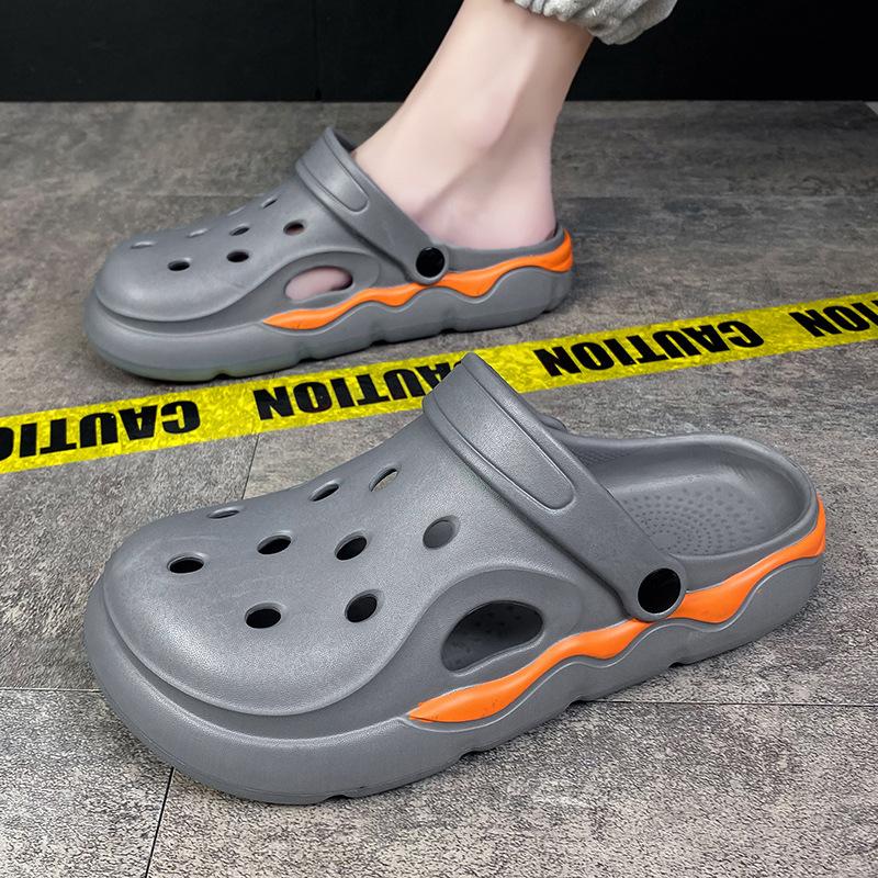 Hole shoes summer non-slip operating room bag head slippers sports driving soft-soled beach sandals