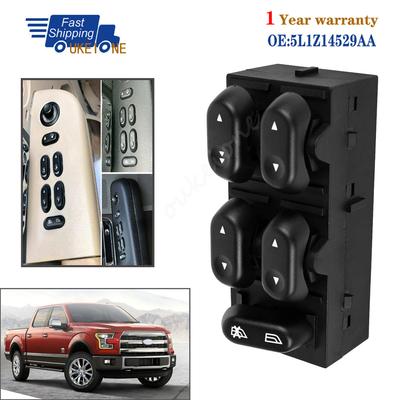 Electric Window Control Switch for Ford F150 Lobo Crown Victoria Lincoln Mercury Grand Marquis 2004-2008 5L1Z14529AA Car Parts