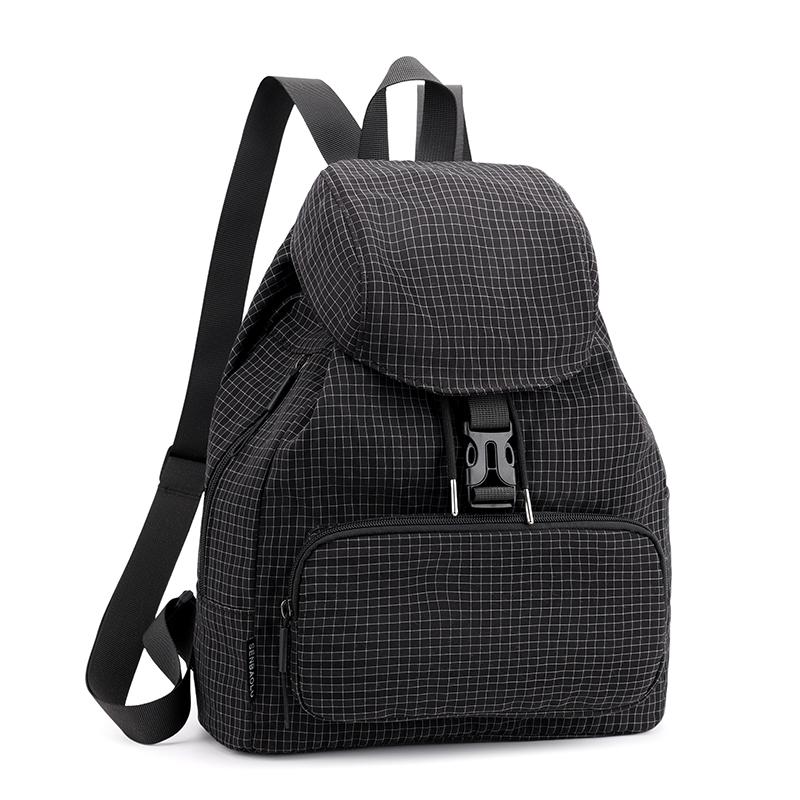 Vintage Check Backpack Commuter Lightweight Nylon Backpack