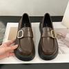 Platform Black Small Leather Shoes Autumn New Leather Loafers Women's Shoes College Style Japanese Mary Jane Single Shoes