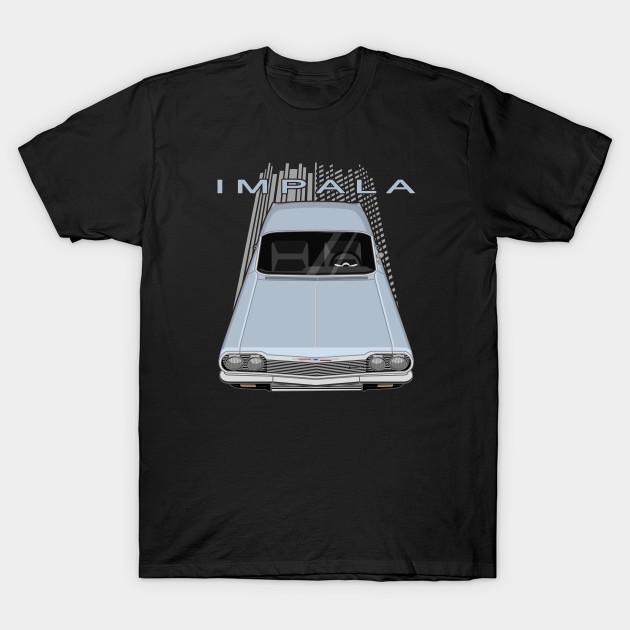 

Men Black Print T-shirt Chevrolet Impala Ss 1964 - Silver Blue No-Cut Transfer Paper Print Cotton Tshirt 4XL чорний