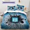 Racing Club  Pattern Bedding Quilt Set  Home Decoration  Gift (1 * duvet cover + 2 * pillowcase  without core)