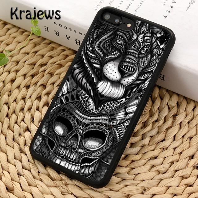 Krajews Mexican Sugar Skull Soft Phone Case Cover For iPhone 17 Air 16 15 14 plus 11 12 13 pro max coque Shell Fundas