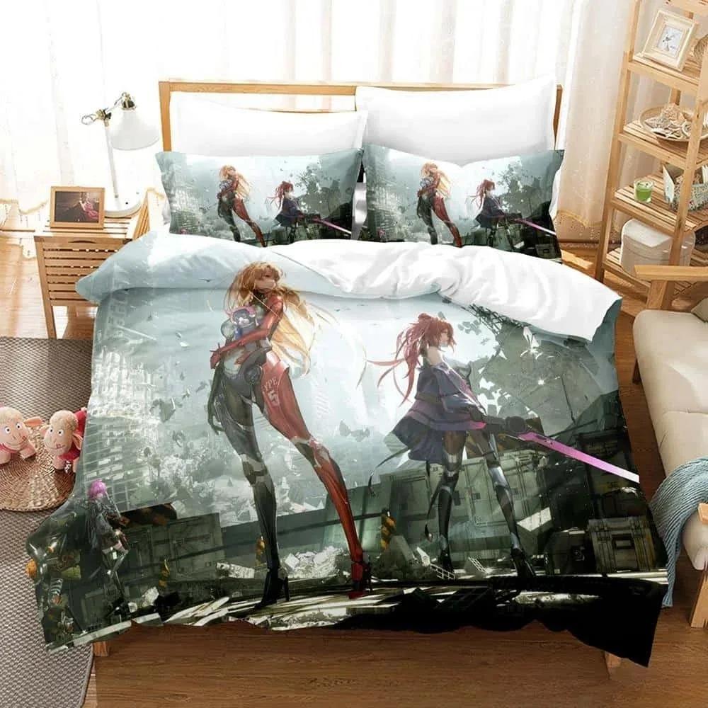 3D Printing Game Tower of Fantasy Anime Bedding Set Single Twin Full Queen King Size Bed Set Adult Kid Bedroom Duvetcover Sets