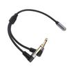 3.5mm Female to 6.35mm Male Adapter Cable Stereo Audio Converter Cable for Mixer Microphone
