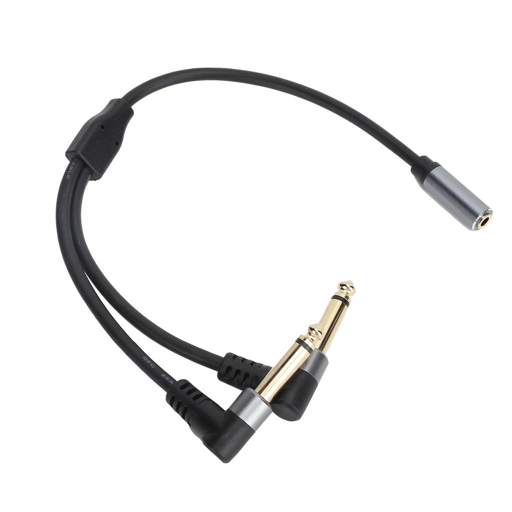 3.5mm Female to 6.35mm Male Adapter Cable Stereo Audio Converter Cable for Mixer Microphone