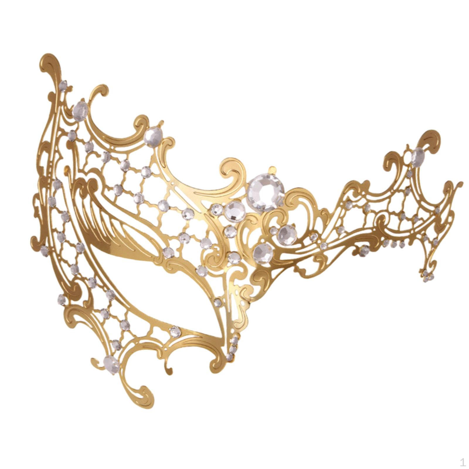 

Декоративная полумаска для женщин и девочек в ролевых играх золотой