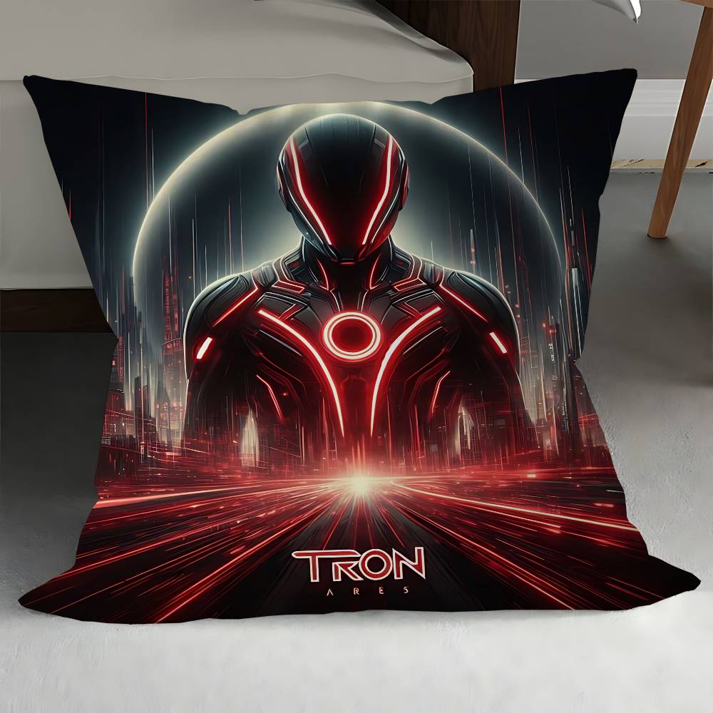 Movie T-Tron Ares Pillow Anime Pillow Sofa Bed Head Pillow Cover Cushion Cover 45x45 Cm Fashion