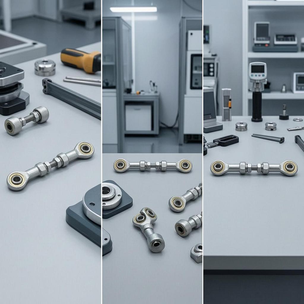 Linkage Rod with Spherical Ends Adjustable End Pivoting Heim Joint for Makers,