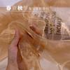 Water Light Crystal Organza Fabric Shiny By The Meter for Clothes Wedding Dress Children's Clothing Sewing Cloth Smooth White