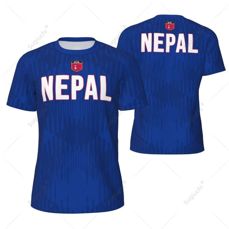 Sports Mesh T-shirt Nepal Flag For Running Bike Soccer Tennis Football Fitness Tees 3D Printed Custom