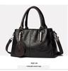 2025 Fashionable Women's Cowhide Shoulder Crossbody Bag – Versatile, Large Capacity, Three-Layer Design for Moms