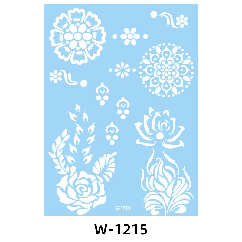 White Lace Tattoo Sticker South East Asia Festival White Henna Tattoo