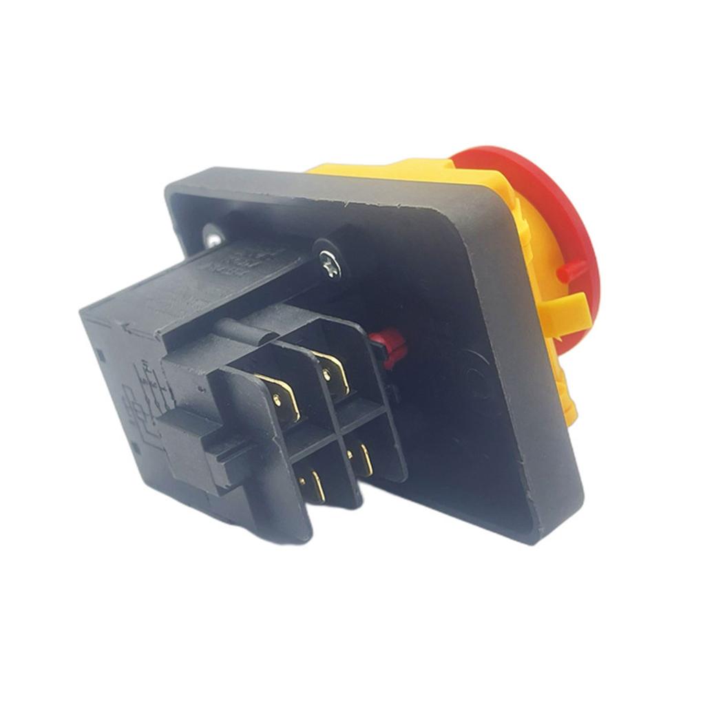 4 Pins Industrial Electromagnetic Switches Emergency Stop Push Button Switch Waterproof ON OFF Pushbutton Switches 250V