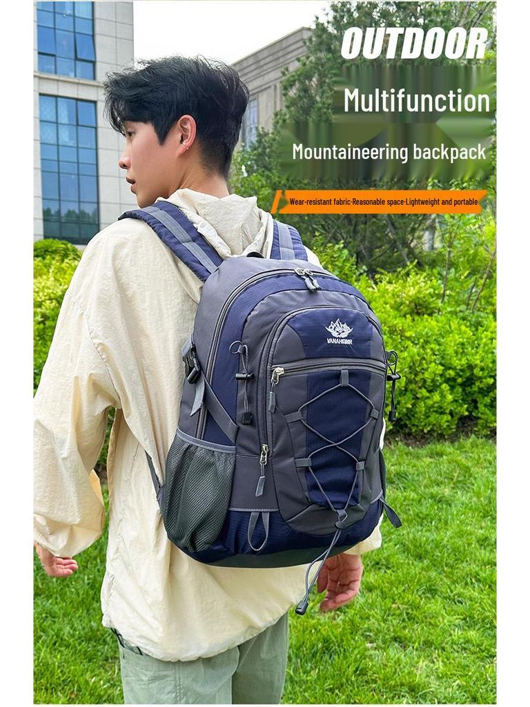 Large Capacity Lightweight Hiking & Mountaineering Backpack for Outdoor & Fitness Travel