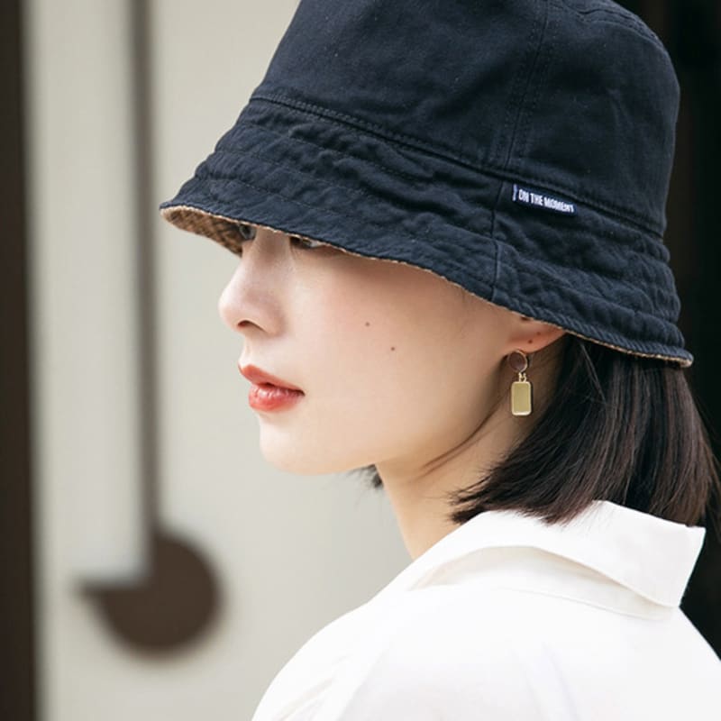 

LOOKING4U На Момент Двусторонняя Клетчатая Панама C4 Черный BLACK