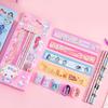 6Pcs Student Stationery Gift Set with Cute Packaging Cartoon Pencil Kit for Kids Elementary School Supplies Classroom Prize Birthday Favor