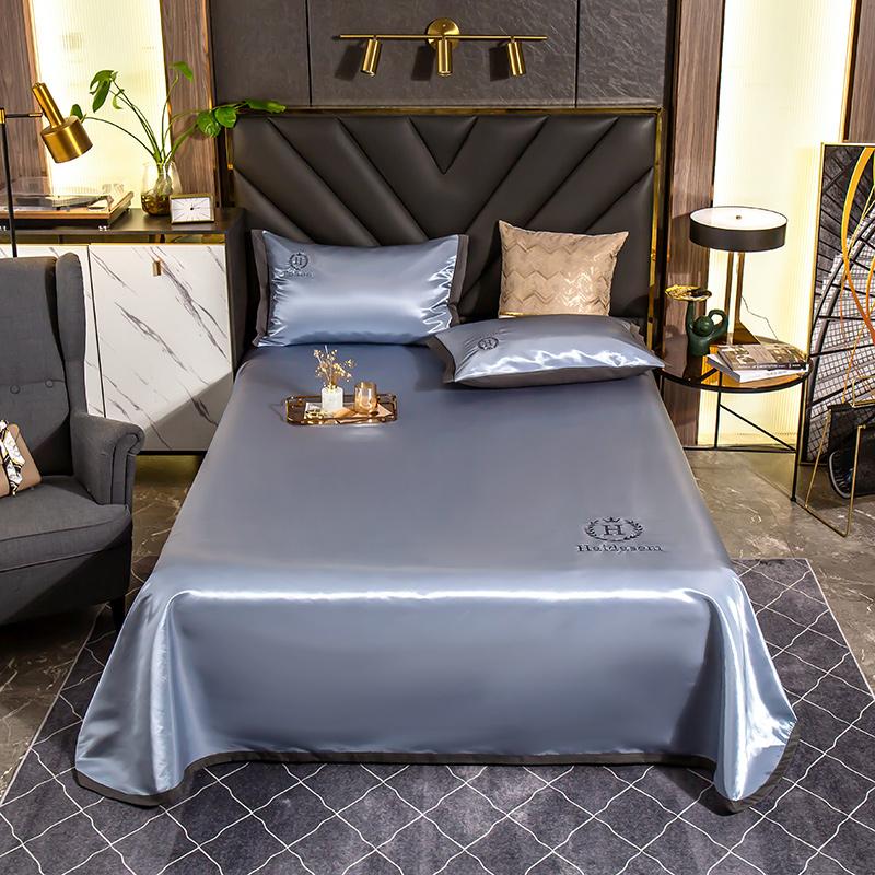 

Текстиль для дома, легкий в уходе, складной летний прохладный спальный коврик с принтом, наволочка, наматрасники из ледяного шелка для домашнего использования 160x230cm 2pcs