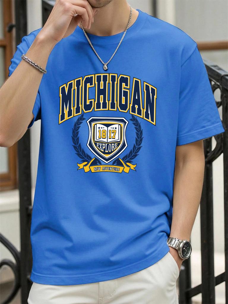 The Sacred Medal Of Usa Print Men T Shirt ONeck Loose Streetwear Trendy Cotton Short Sleeve Summer Unisex Hip Hop TShirt