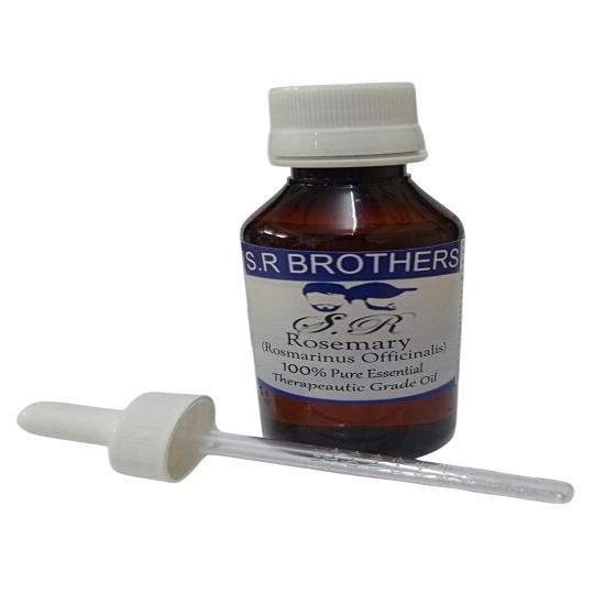 

S.R Brothers Rosemary (Salvia Rosmarinus) Pure & Natural Therapeutic Grade Essential Oil Plastic with Dropper 10 ml