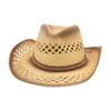 Simple Travel Beach Travel Denim Breathable Spring And Summer Hollow Windproof Sunscreen Straw Hat