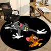 1pz Tappeto Rotondo Tom & Jerry per Ufficio, Sotto Sedie da Ufficio Camera da Letto Soggiorno Decorazioni per la Casa a1016102