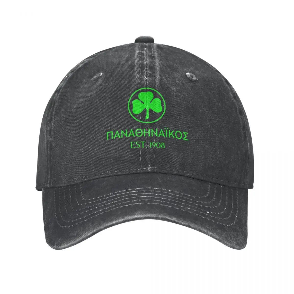 Panathinaikos Greek Green 2 Baseball Cap Hat Luxury Brand  Cap Funny Hat Woman Hats Men S чёрный