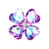Hand-Woven Multi-Faceted Color-Changing Snowflake Flower Brooch for Suits - Unisex