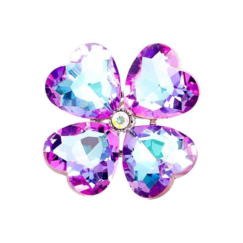 Hand-Woven Multi-Faceted Color-Changing Snowflake Flower Brooch for Suits - Unisex