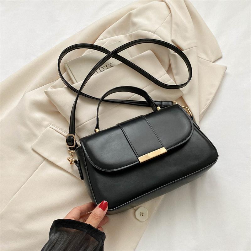 

Fashionable Minimalist Square Bag For Women In Black White Green And Orange Colors чёрный
