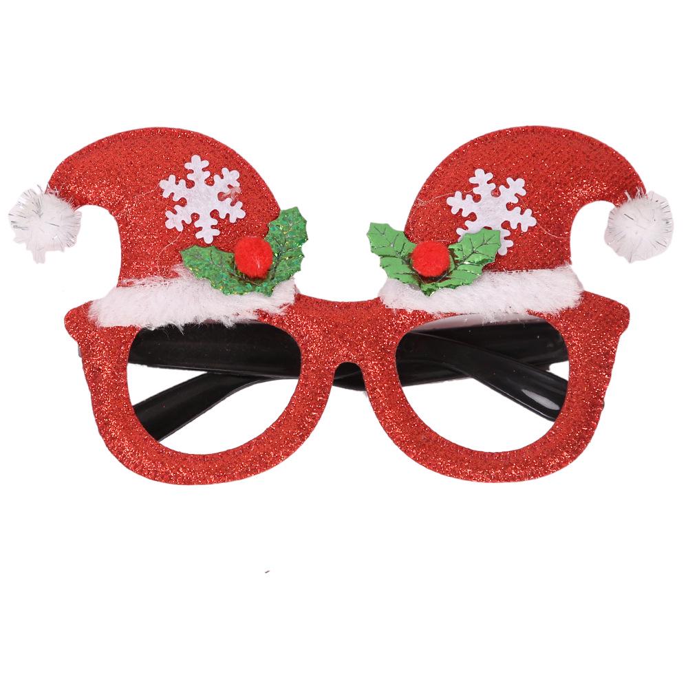 Unisex Christmas Cartoon Antlers Glasses for Adults & Kids - Creative Holiday Gift