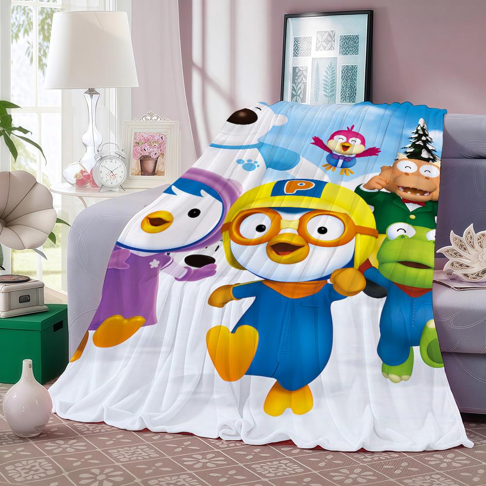 Cartoon P Pororo the L Little P Penguin Blanket Soft and Skin Friendly For Couch Bed Napping Bedspread All Seasons Comforter