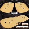 Cartoon Doll Style Heated Car Seat Cushion Set - Three Pieces for Winter Comfort