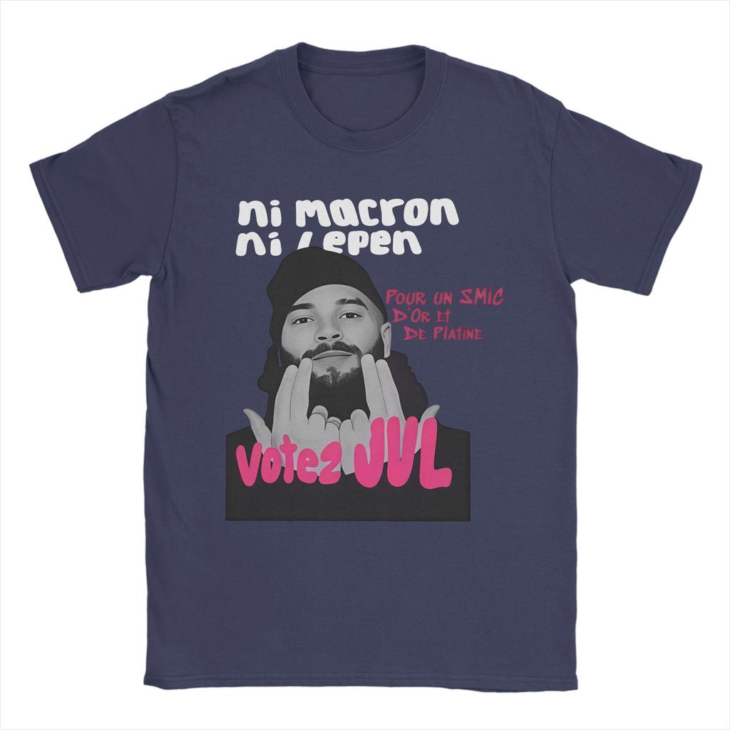 Vintage French Rapper Vote Juls Alien Music Tshirt Unisex Unisex O Neck Cotton T Shirts Short Sleeve Tee Shirt New Arrival Tops