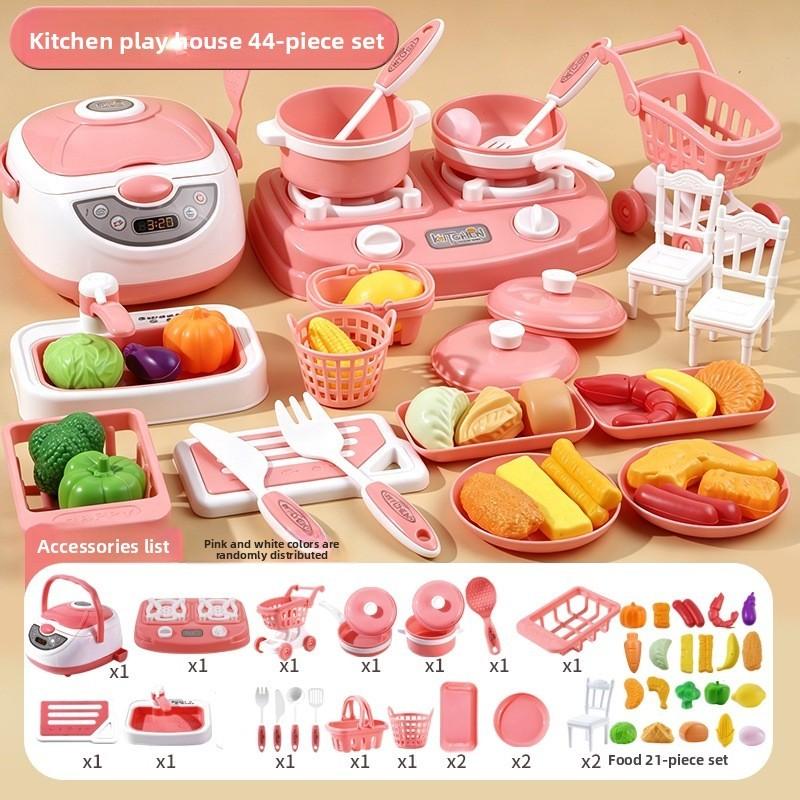 Childrens Cooking Toy Kitchen Set With Light Sound Effects For Imaginative Play And Parentchild Interaction