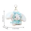 Bow Easter Stuffed Bunny Keychain Creative Rabbit Pendant Bag Charm Plush Toy Key Ring  Companion