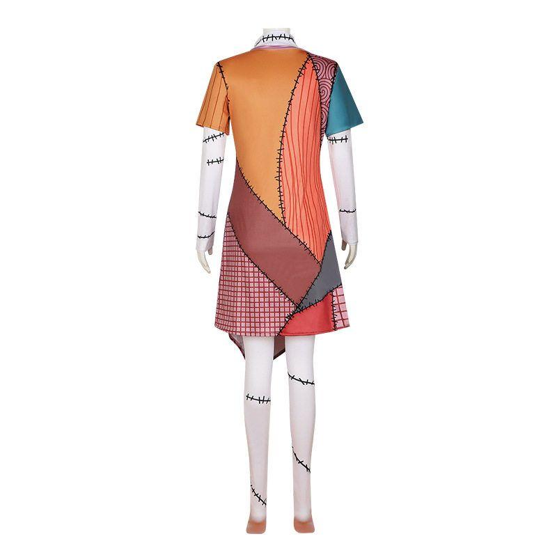 The Nightmare before Christmas Cosplay Costume Sally Skellington Halloween Costume Cosplay Anime Performance Costume