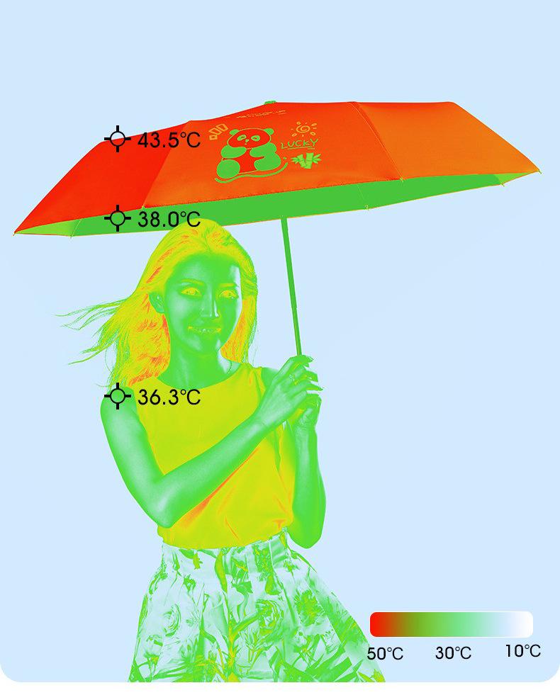 Women's Folding Sun & Rain Umbrella with UV Protection and Logo