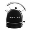 Wasserkocher vintage - SWEISS - KTL9 - 2200 W - 1,8 L - 360° Sockel - Schwarz