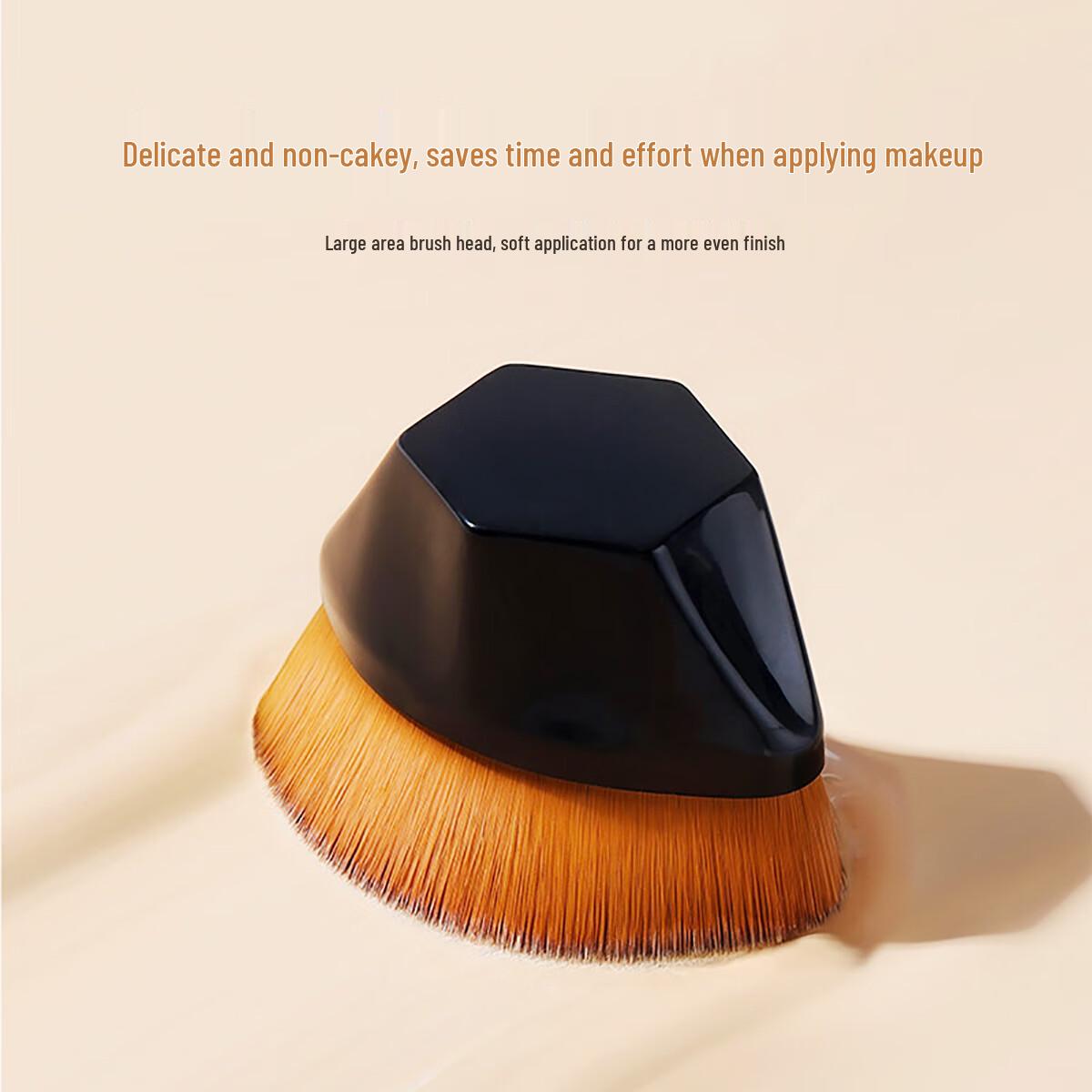 

Portable No-Crease Mini Makeup Brush: Seamless Foundation & Concealer