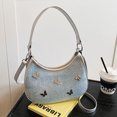 Handytasche Damen 2025 neue Mode super angesagte Umhängetasche Koreanische Version beliebte Schmetterlings-Knödeltasche Achseltasche