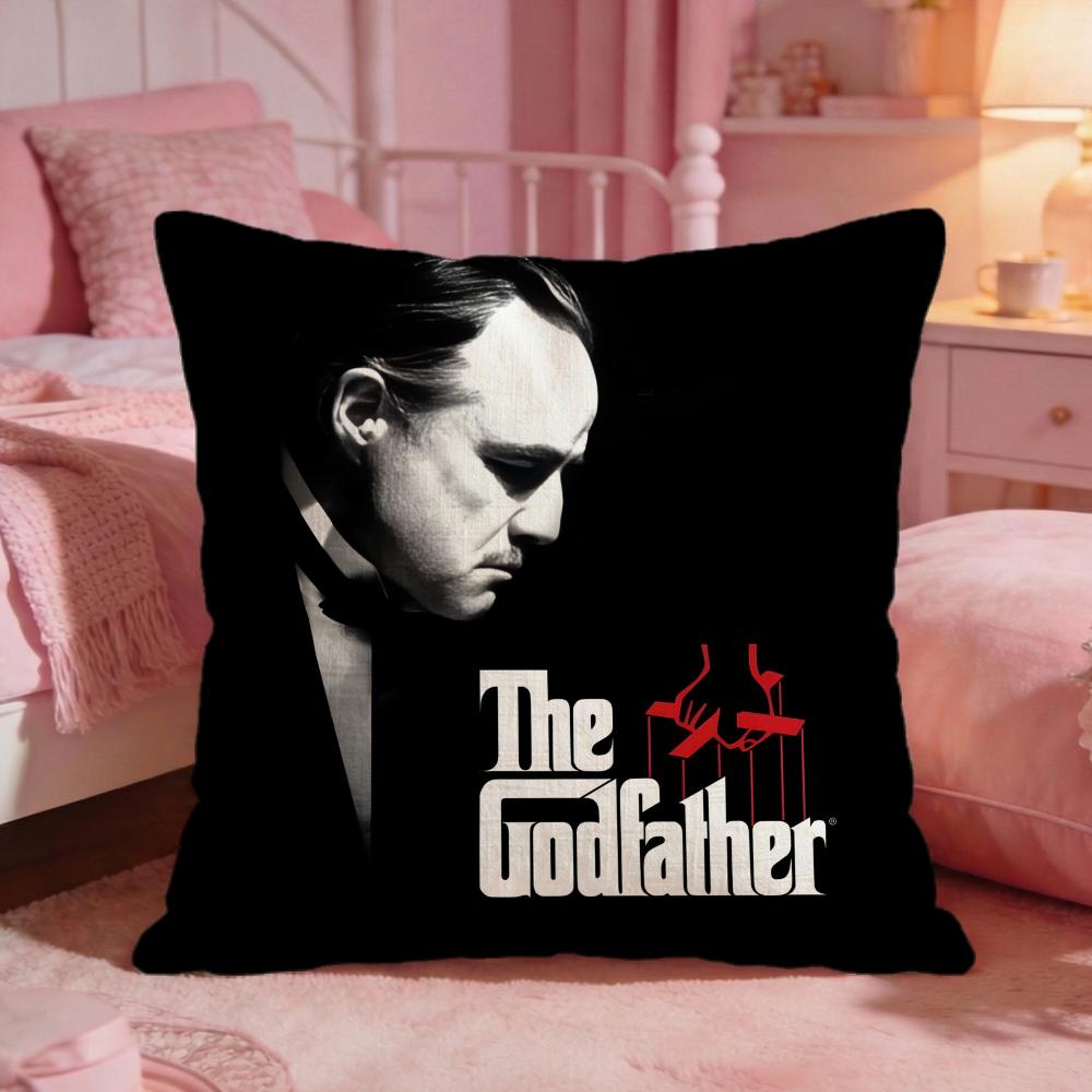 The GGodfather Movie Cushion Cover Premium Comfort Reversible Pillow Cove Two In One Design For Any Room  Car Interior