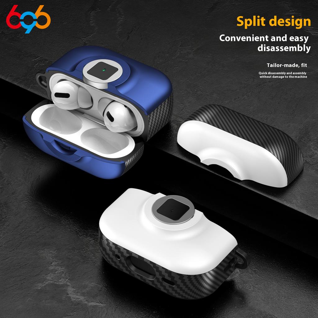 For Airpods 4 Case With Secure Lock Cover For AirPods Pro 2 2nd 3nd 1st Generation Cases TPU PC Headphone Sheath With Keychain