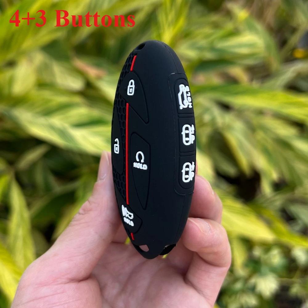

3/4/5/6/7 Buttons Silicone Car Remote Cover Case for For Hyundai Kona Ioniq Santa Fe MX5 Tucson 2025 StubHub 2024 Keychain Shell