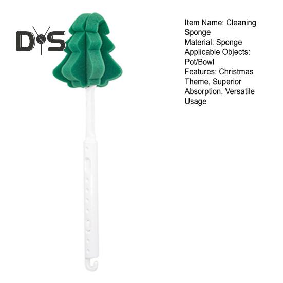 1/2/4-teiliges Geschirrspülschwamm-Set, wiederverwendbare Reinigungsschwämme, hervorragende Absorption, Weihnachtsthema, Küchenwäscher