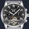 SANDA New Arrival Men's Fully Automatic Mechanical Steel Band Quartz Watch Fashion Calendar Skeleton Men's Watch