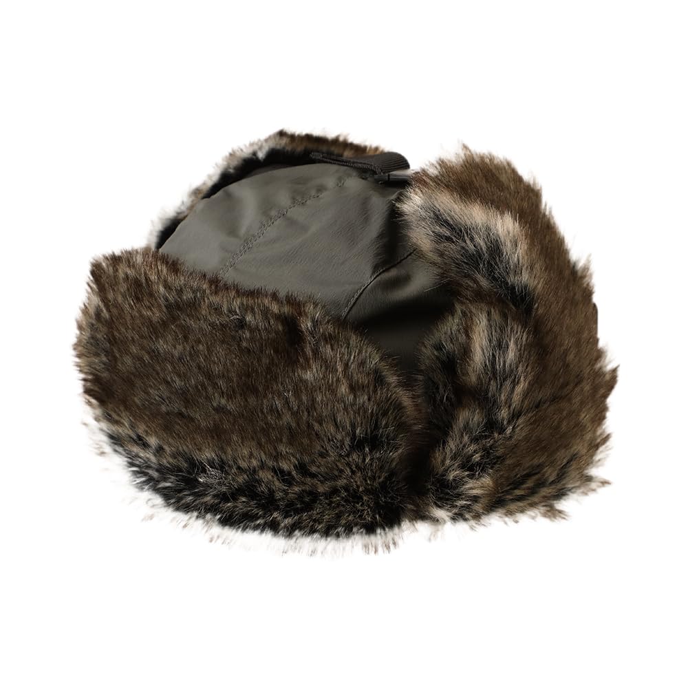 ICHIYON Aviator Flight Pilot Flight Hat for Men and Cold Weather Fur Winter Boa Cap with Ear Flaps [14+ PLUS] Heat-Generating, Water-Repellent Cap,