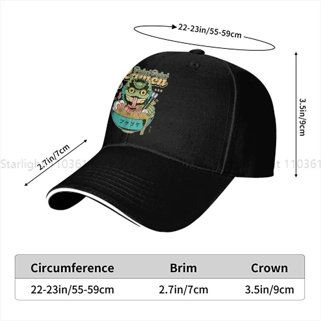 Pukei Pukei Ramen Baseball Cap Men Hats Women Visor Protection Snapback World Hunter Caps
