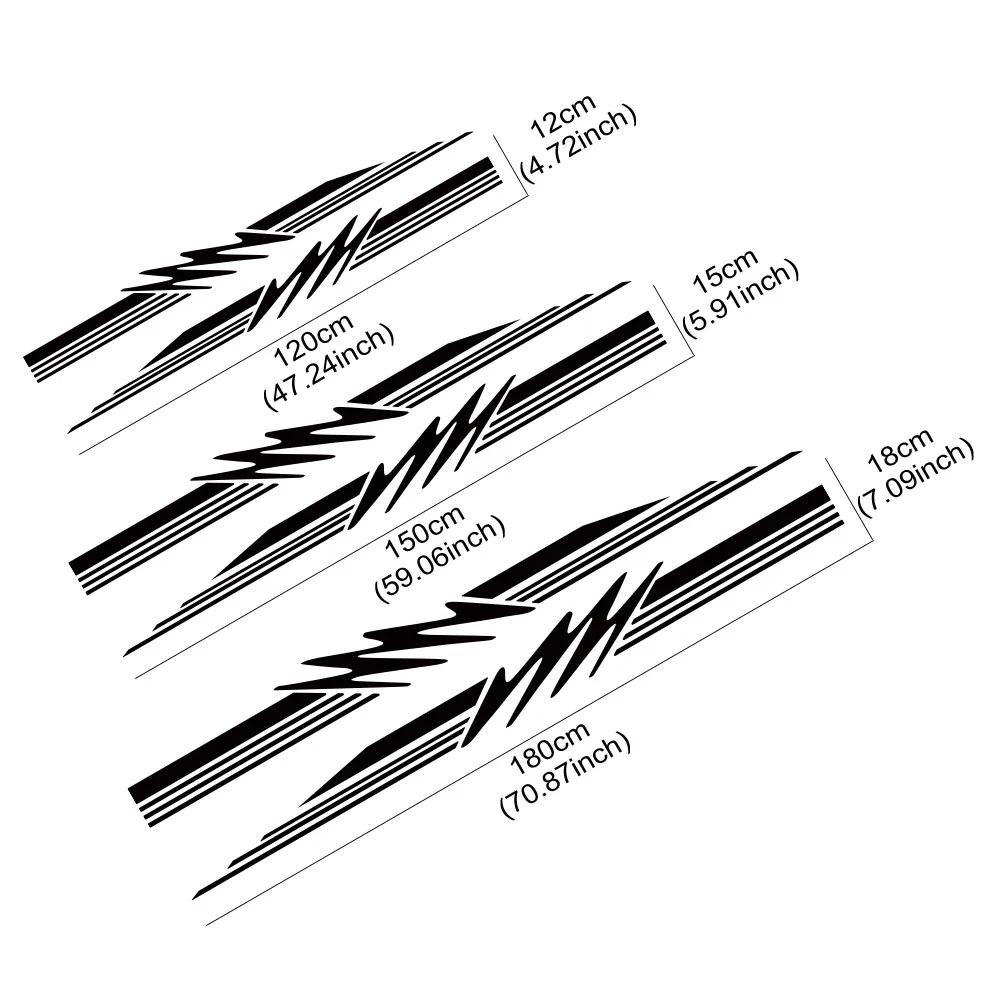 Caravan Car Side Door Stripe Stickers Waterproof Striped Vinyl Decals Automobile Body Styling Decoration Stickers Accessories