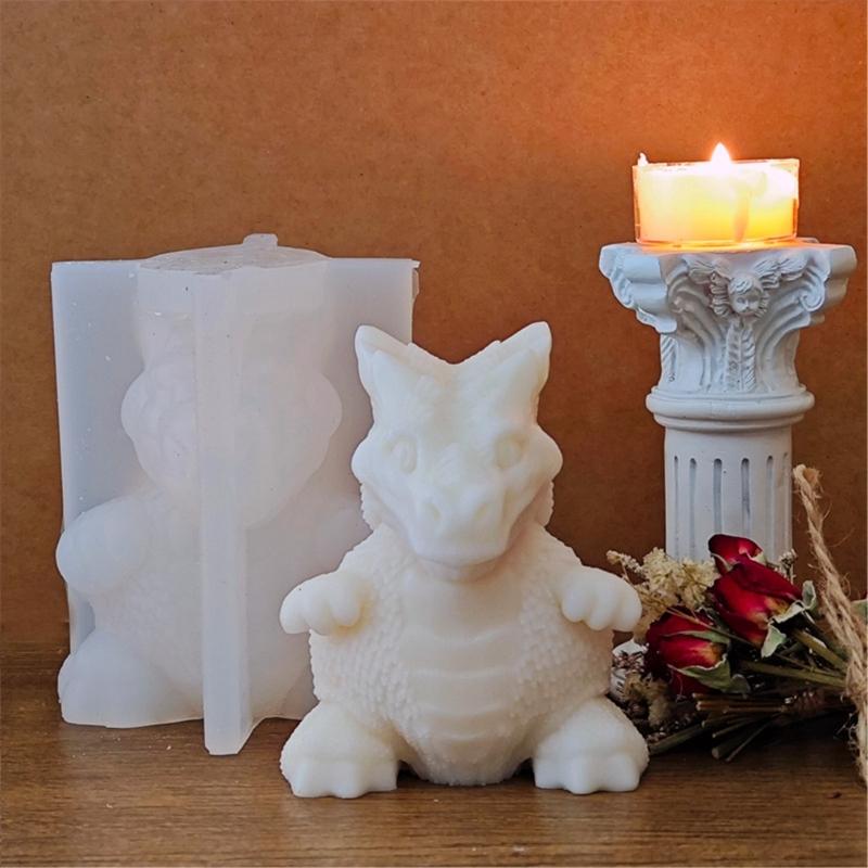 Flexible Sturdy Silicone Mould Fashion Accessory for Making Unique Dinosaur Shaped Candle and Home Decorations